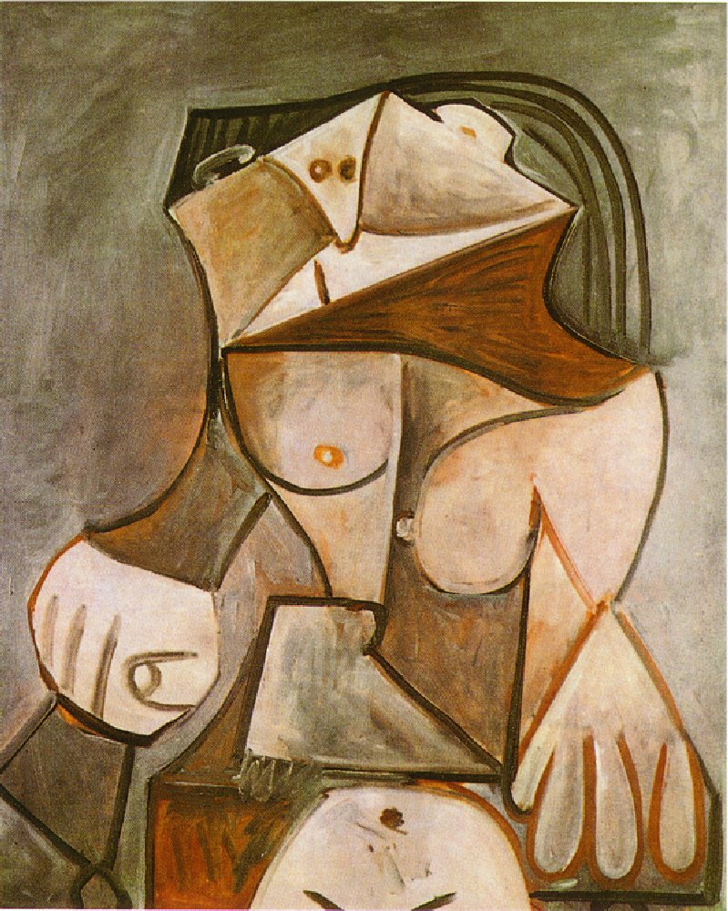 Picasso Crouching female nude 1959